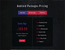 Tablet Screenshot of androidpackages.com